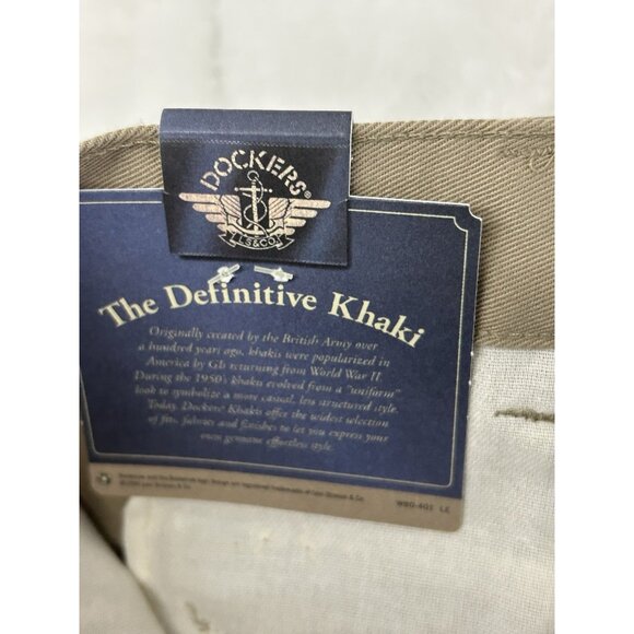 Women’s Dockers Flat Front Khaki 8 Short Tapered Legs No Wrinkle Pants NWT - Picture 16 of 16